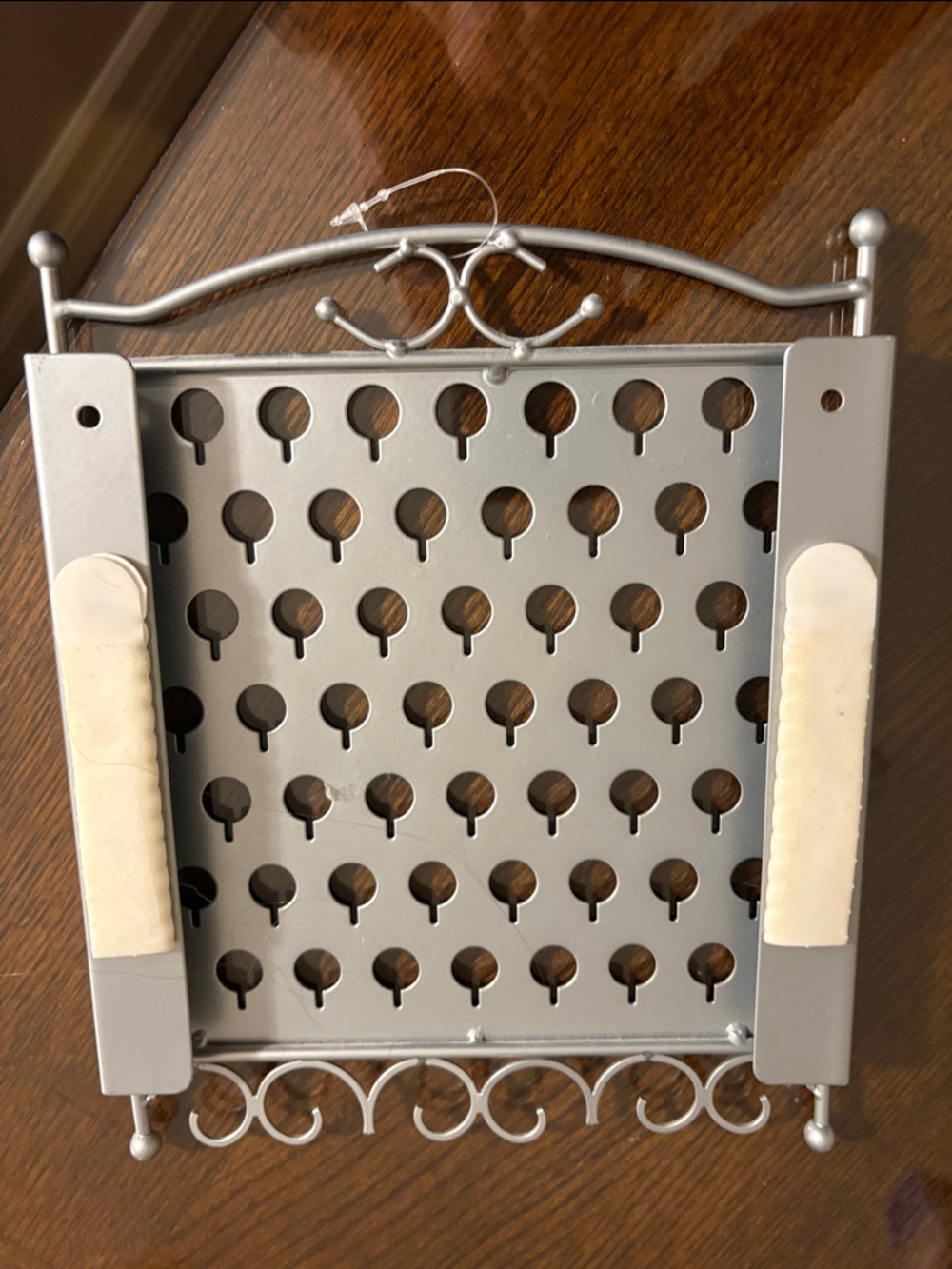 Metal Earring Organizer Rack - Silver - Picture 2 of 2
